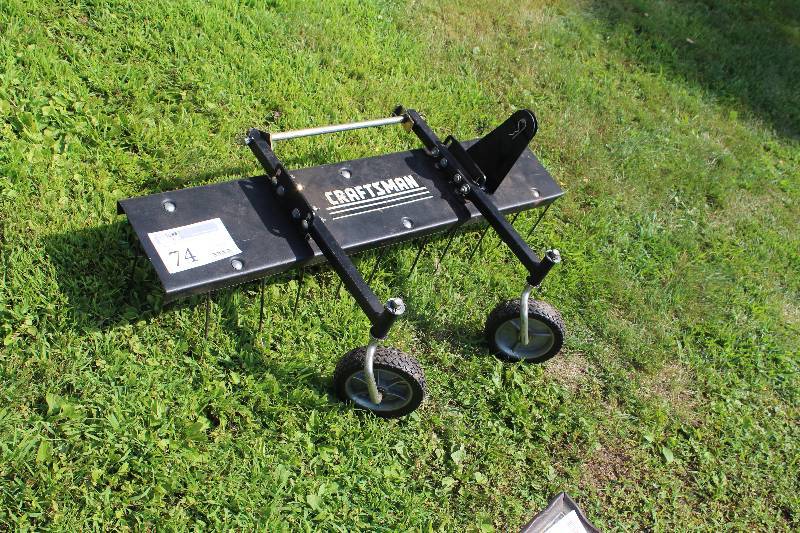 lot 74 image: Craftsman Lawn Thatcher Attachment