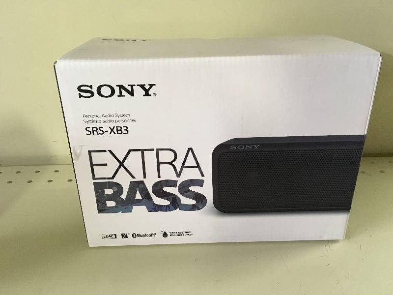 Sony SRS-XB3 Bluetooth Speaker, Retail $89.99