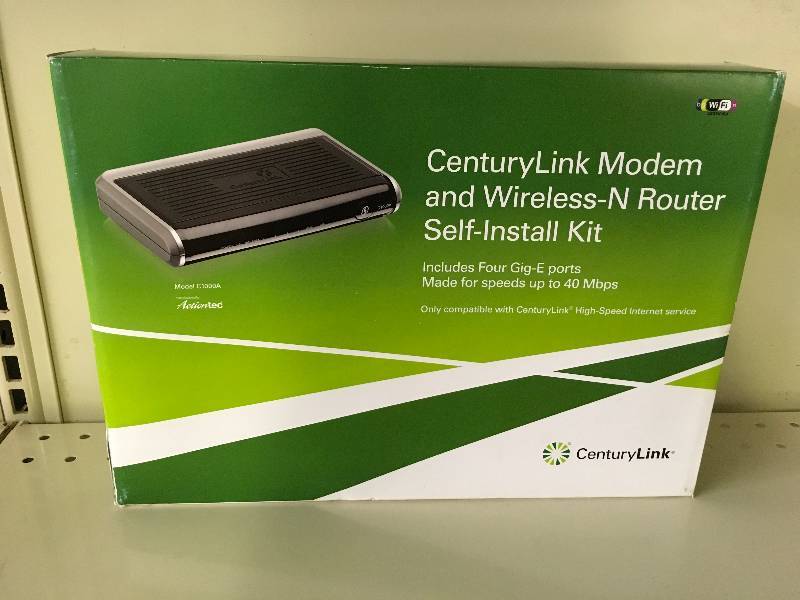 CenturyLink Modem and Wireless-N-Router Self Intall Kit, Retail $100.00