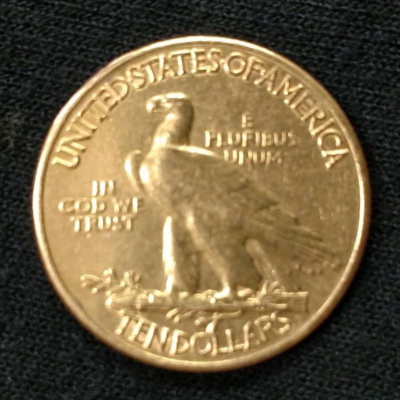1932 Ten Dollars Indian Head Gold C...