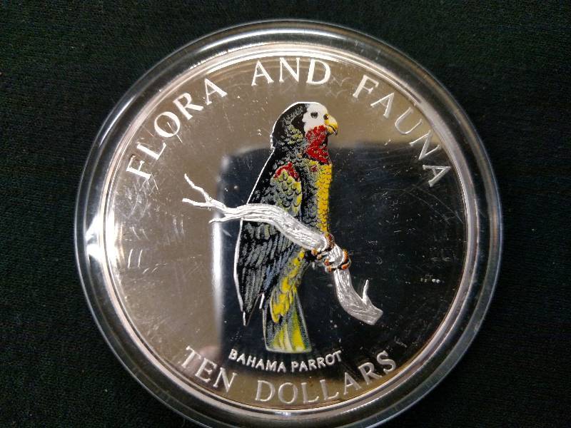 1995 Bahamas Ten Dollars 5 Ounce .9...