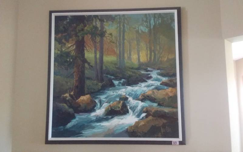lot 10 image: Large Painting By Rose Edin (40x40)