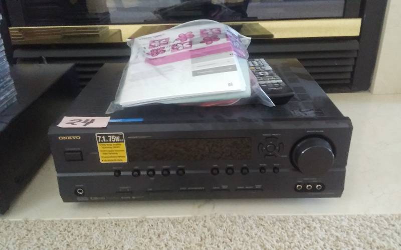lot 24 image: Onkyo 7.1 75 Watt AV Receiver With Remote