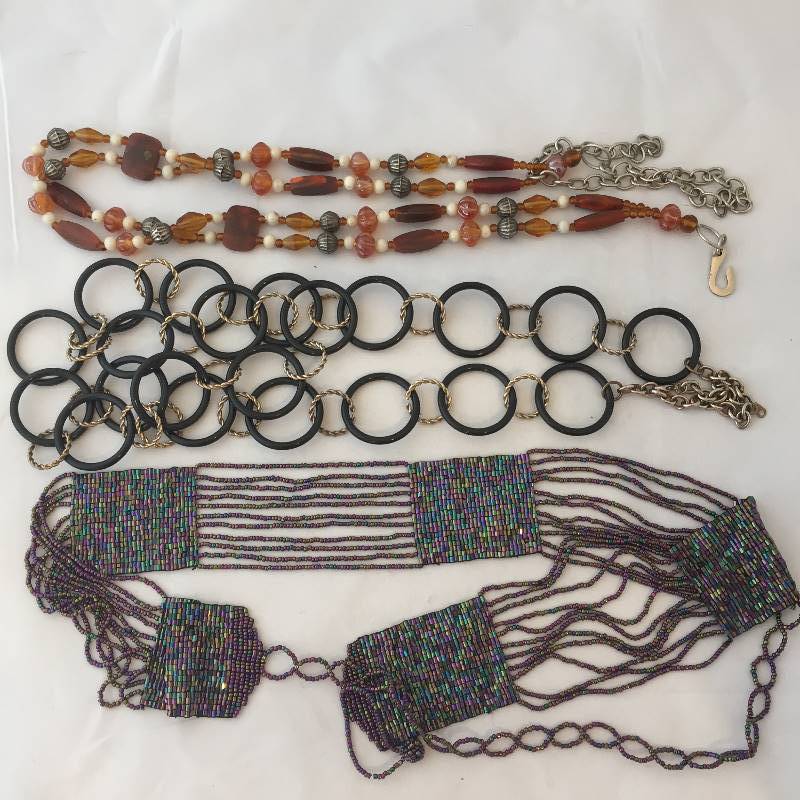 lot 295 image: Chain & Beaded Belts