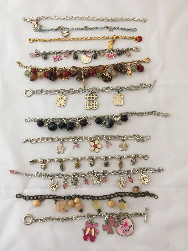 lot 220 image: Charm Bracelets