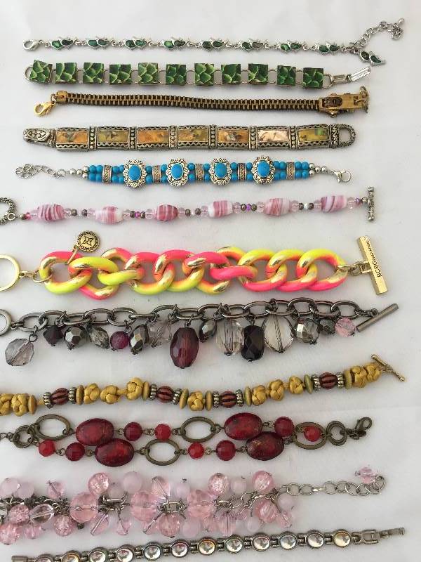 lot 280 image: Bracelets - with Clasps - Beaded Stones & More