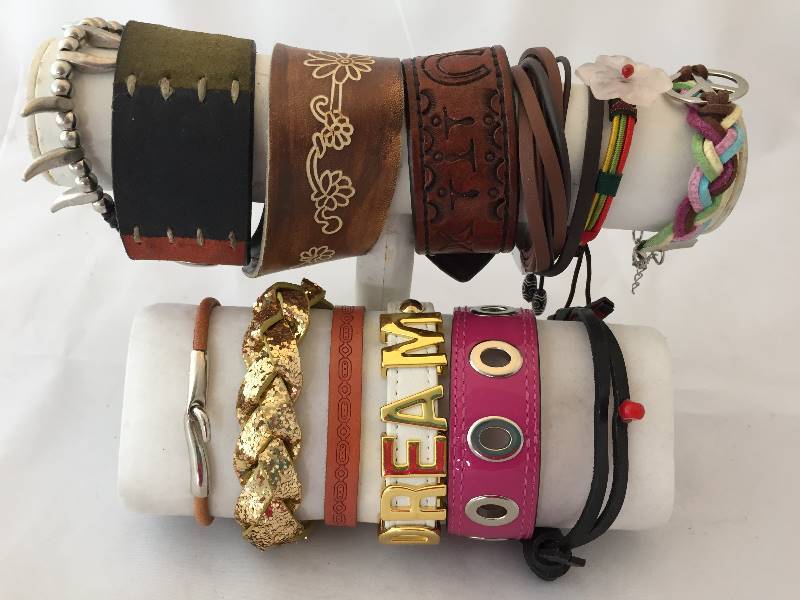 lot 340 image: Bracelets - Leather & Vinyl
