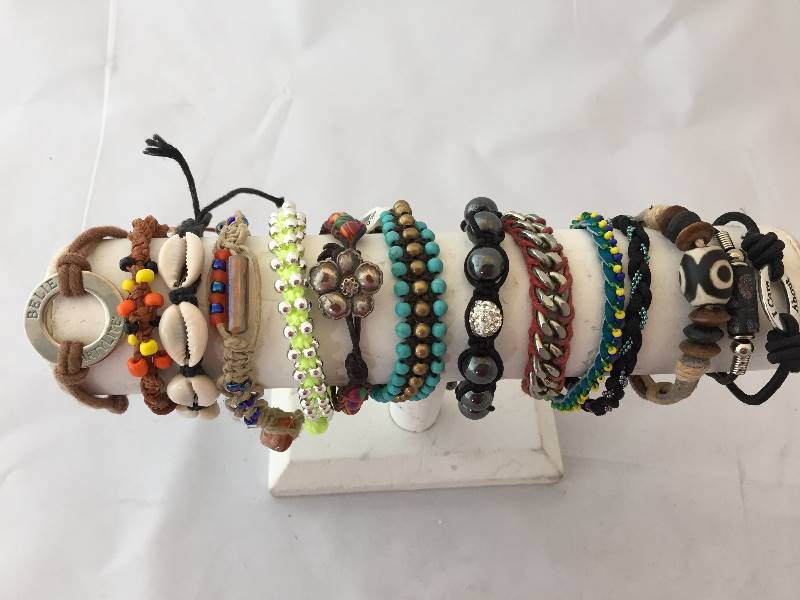lot 330 image: Bracelets - Braided Beaded