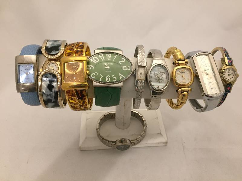 lot 276 image: Watches - Womens - Qty 10 - Cuff Style