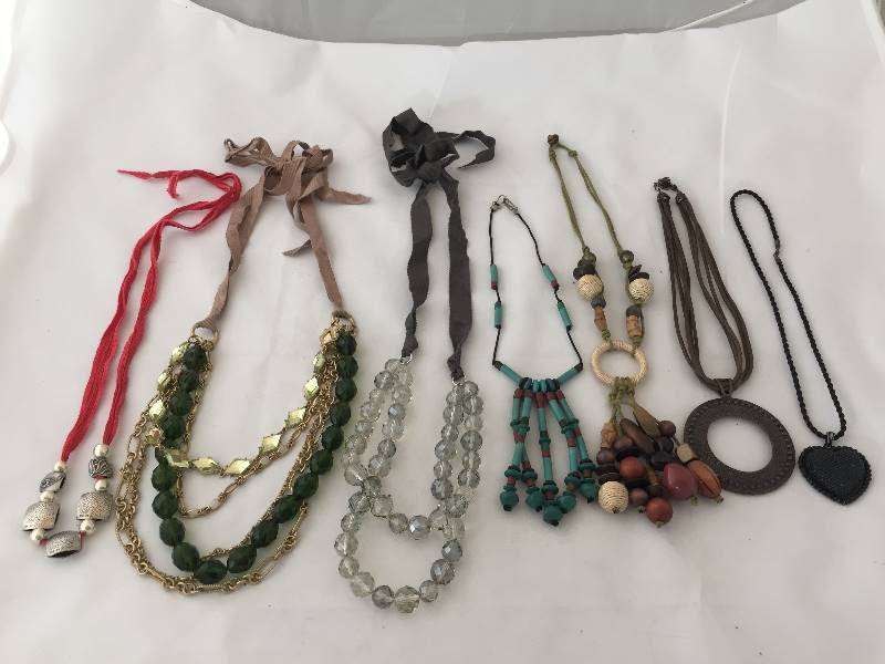 lot 312 image: Necklaces - Ribbon Ties & Cording