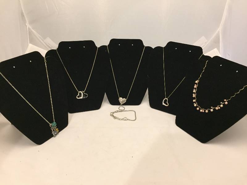 lot 341 image: Necklaces & Bracelet - Hearts & more