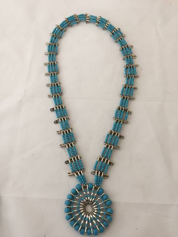 lot 233 image: Necklace - Squash Blossom Styled