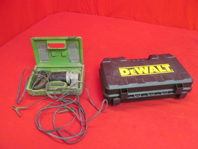 Empty Dewalt Drill Case, Vintage Calendar, 12 v Air Compressor