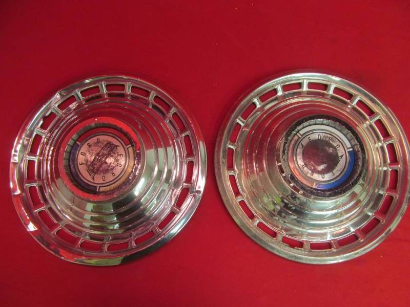 2 Vintage Ford Hub Caps