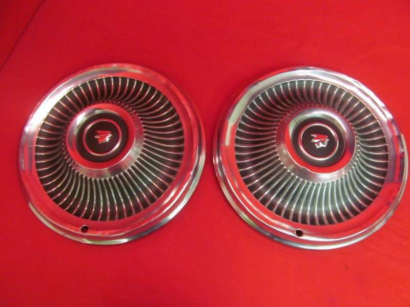 2 Vintage Pontiac Wheel Covers