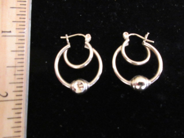 14K YELLOW GOLD SCRAP HOOPS