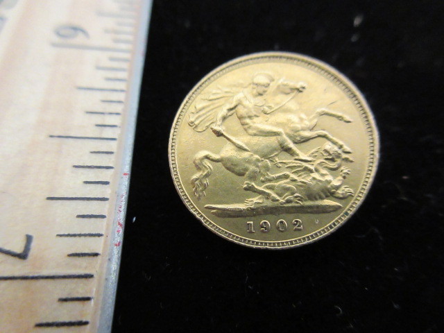 22K EDWARD VII HALF SOVEREIGN 1902-1910