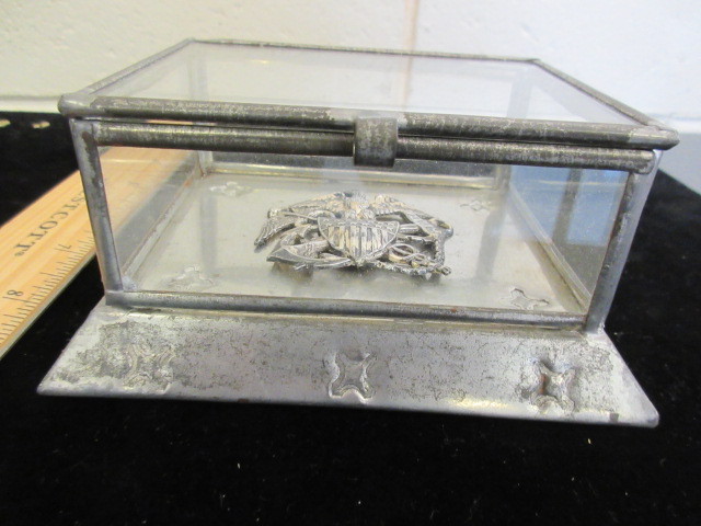 LARGE STERLING MILITARY PIN