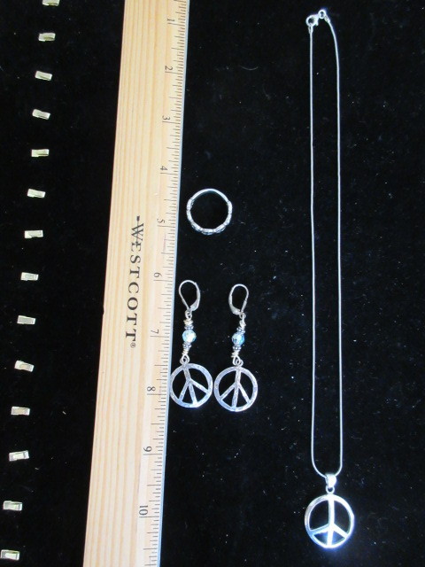 925 PEACE SYMBOL JEWELRY COLLECTION