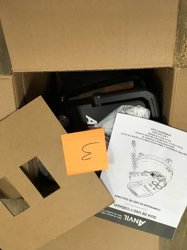 lot 3 image: Avanti Pro 2 Gallon,Pancake Air Compressor with 7-Pieces Accessories Kit in working conditions