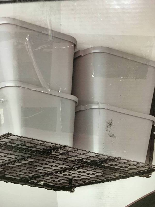 lot 7 image: HYLOFT 45 in. W x 45 in. D Ceiling Storage Unit in Black in good conditions
