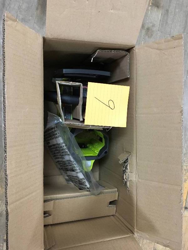 lot 9 image: Ryobi 155 MPH 300 CFM 40-Volt Lithium-Ion Cordless Jet Fan Leaf Blower - Battery and Charger Not Included in working conditions