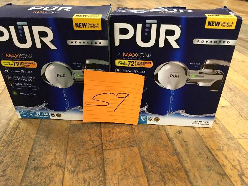 lot 59 image: Pur Chrome Horizontal Faucet Mount System in good conditions