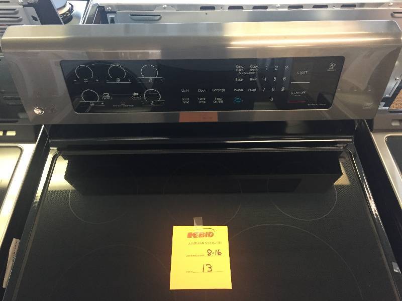 NEW ScratchDent LG- LG Electronics 6.3 cu. ft. Electric Range with Convection Oven in Black Stainless Steel-- Model# LRE3193BD