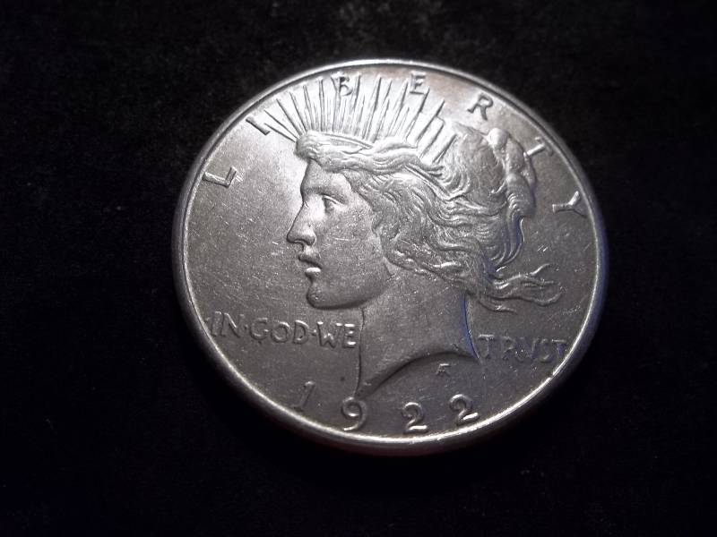1922 S  Silver Peace Dollar