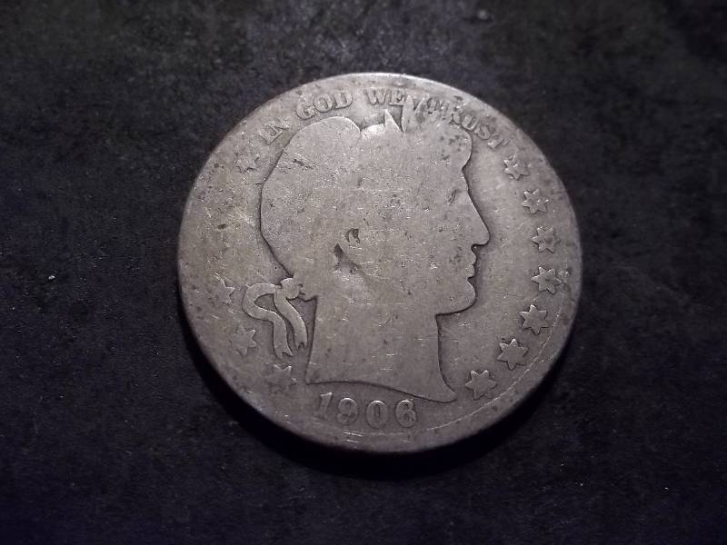1906 D Barber Half Dollar
