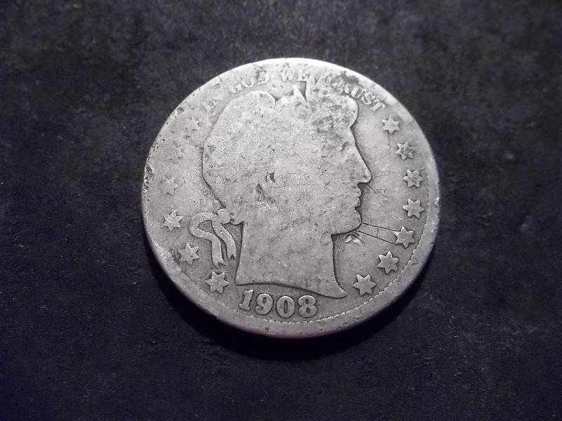 1908 D Barber Half Dollar