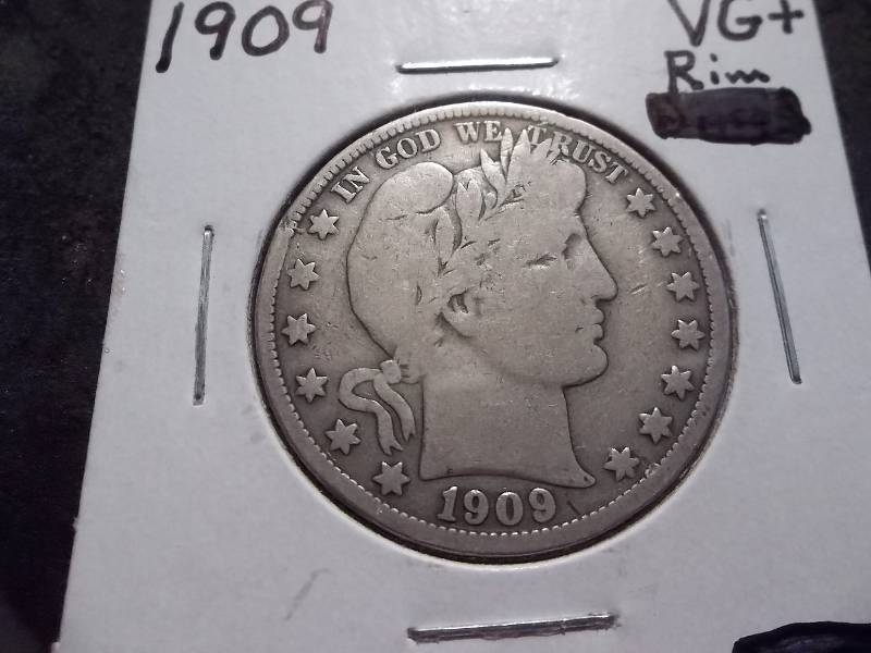 1909  Barber Half Dollar