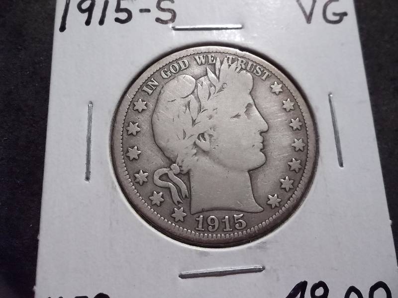 1915 S Barber Half Dollar
