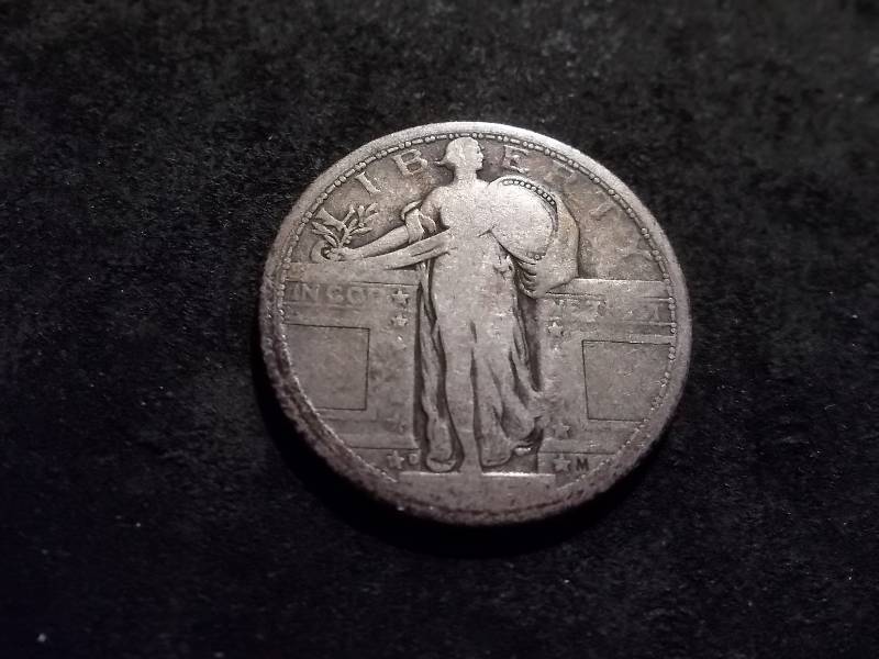 1917 D Type 1 Standing Liberty Quarter