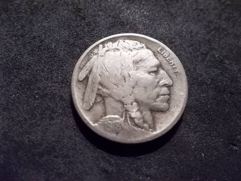 1918 D Buffalo Nickel VF