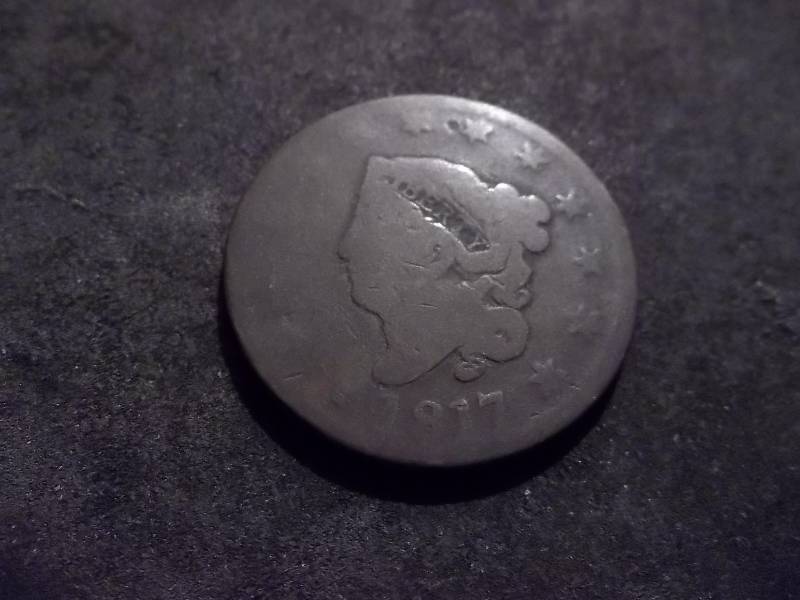 1817 Large Cent With 13 Stars
