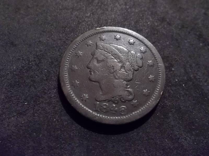 1846 Large Cent Small Date