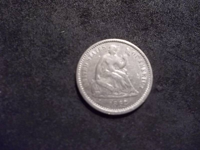 1862 Seated Half Dime