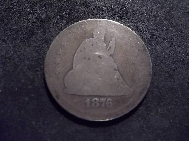 1876 Seated Liberty Quarter