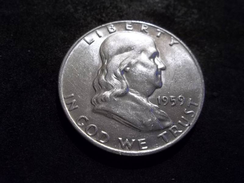 1959 D Franklin Half Dollar
