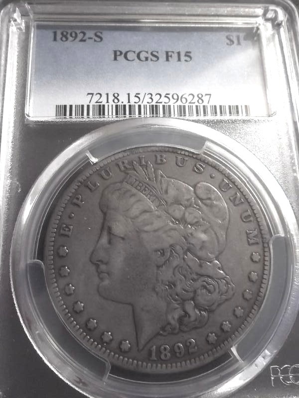 1892 S Morgan Silver Dollar
