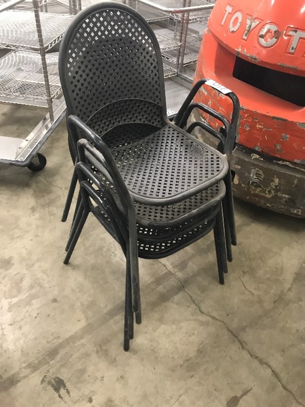 Metal patio chairs