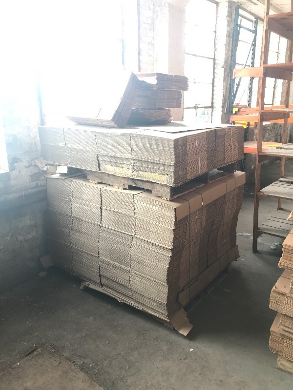 Pallet lot of new cardboard boxes