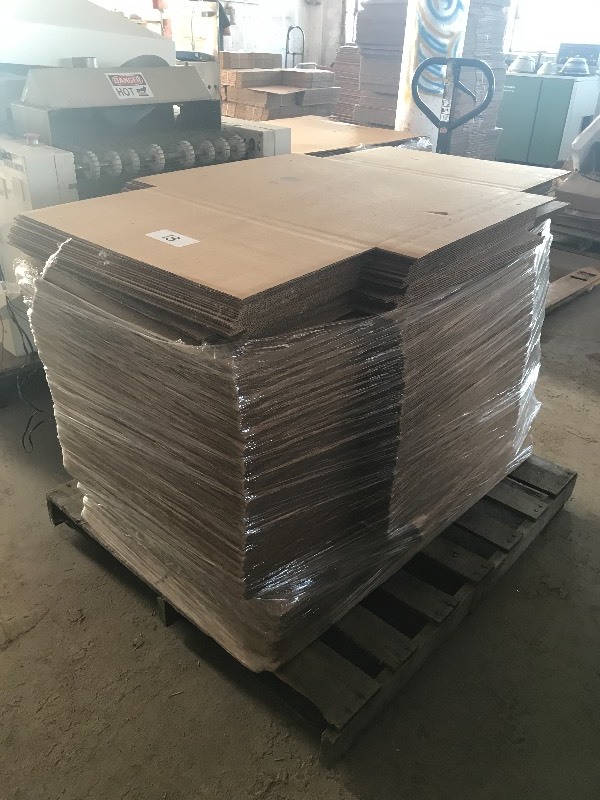 Pallet lot of new cardboard boxes