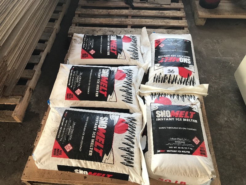 Five new bags of icesnow melt