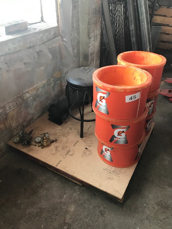Decorative stool, coolers, regulators