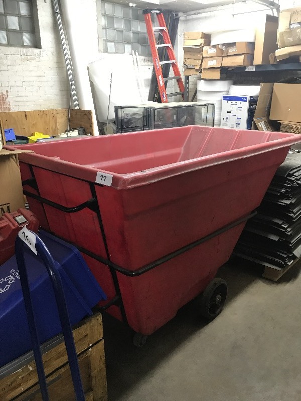 Large tilting dumpster