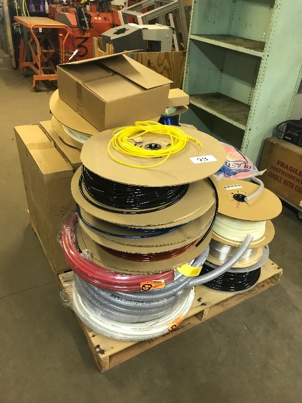 Pallet lot of vinyl tubing