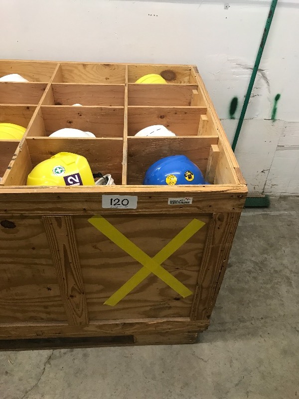 Lot of lightly used hardhats