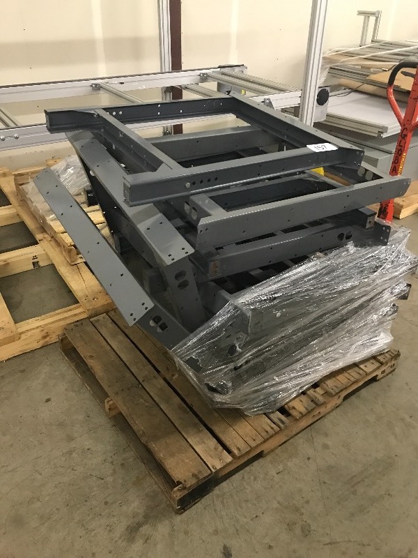 Lot of work bench leg frames